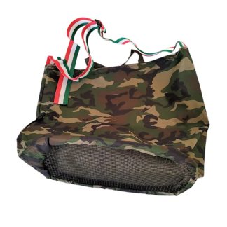 Sac bandoulière camouflage avec fond en maille italienne