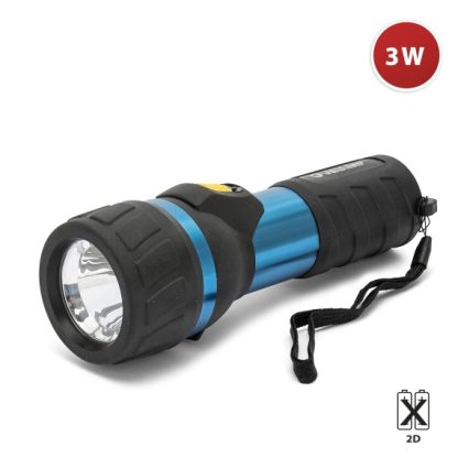 Torche Led 3W 2D En Aluminium Et Caoutchouc Impulse