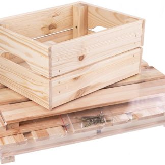 Boîte en bois d'épicéa empilable FSC